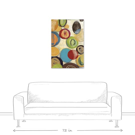 Cicle Party 24" x 36" Canvas Wall Art